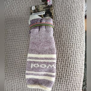 SmartWool Maximum Cushion Tall Crew Unisex Slipper Socks XL NWT with Grips